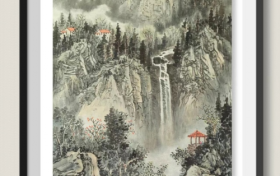 国画大师梁文翔3幅山水作品被香港知名企业家400万收藏